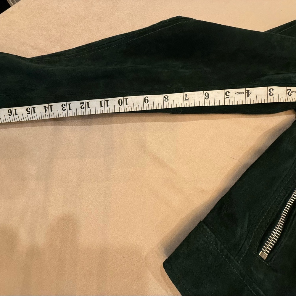 BLANKNYC Dark Green Suede Moto Jacket Size Medium (NWOT) - Picture 5 of 10